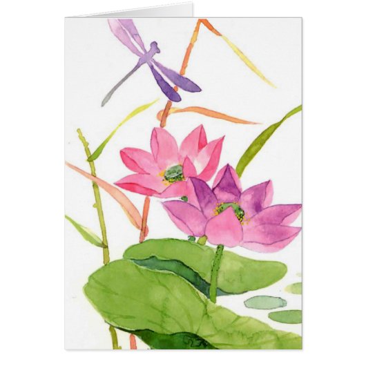 floral watercolor card (Front)