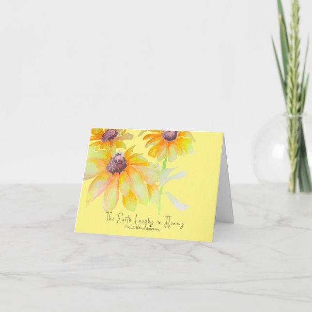 Floral Watercolor Card (Front)