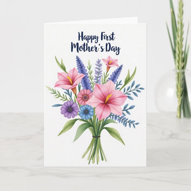 Floral Watercolor Card (Front)