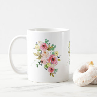 Floral Watercolor Ceramic Mug