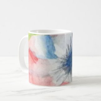 Floral Watercolor Coffee Tea