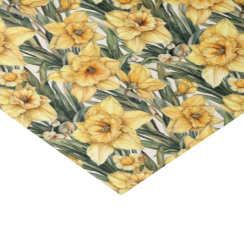 Floral Watercolor Easter Daffodil Exclusive Tissue Paper