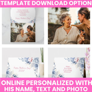 Floral Watercolor Elegant Mother's Day Card