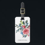Floral Watercolor Elegant Personalized Luggage Tag<br><div class="desc">Floral Watercolor Elegant Personalized Luggage Tag</div>
