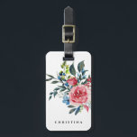 Floral Watercolor Elegant Personalized Luggage Tag<br><div class="desc">Floral Watercolor Elegant Personalized Luggage Tag</div>