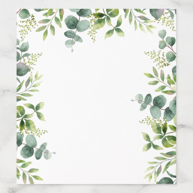 Floral Watercolor Envelope Liner (Design)