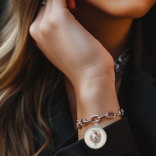 Floral Watercolor Expecting Mommy to Be Bracelet