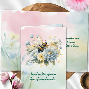 Floral Watercolor Happy Mothers Day Card