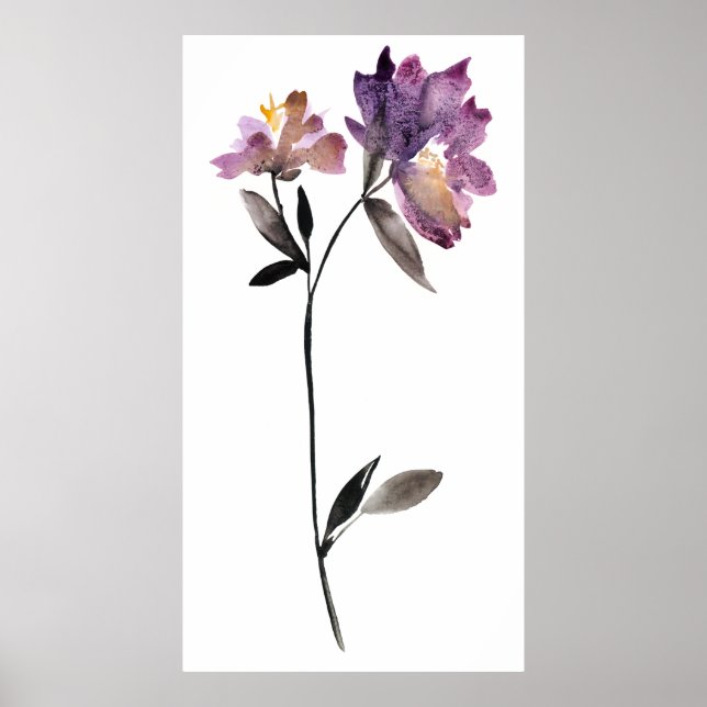 Floral Watercolor III Poster (Front)