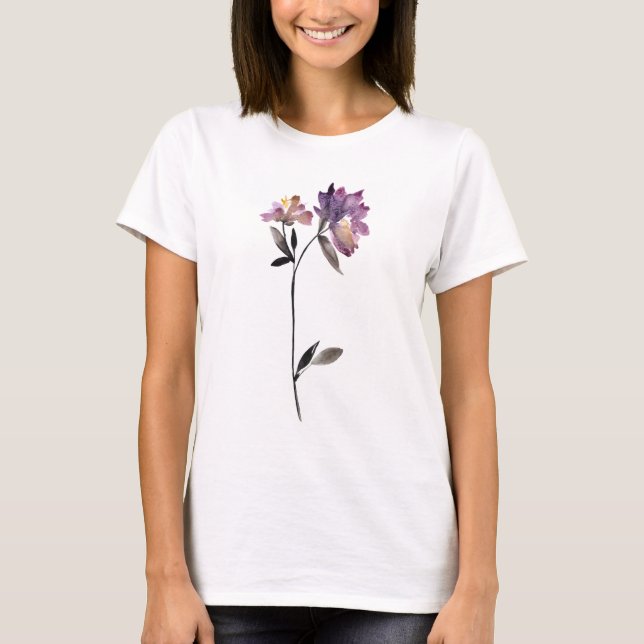 Floral Watercolor III T-Shirt (Front)