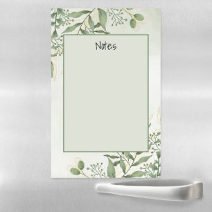 Floral Watercolor Magnetic Dry Erase Sheet