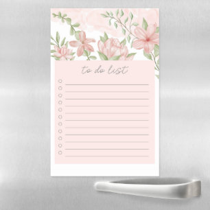 Floral Watercolor Magnetic Dry Erase Sheet
