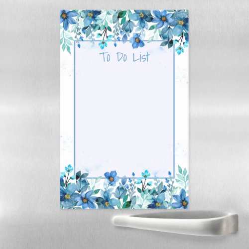 Floral Watercolor Magnetic Dry Erase Sheet