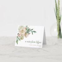 Floral Watercolor Micah 6:8 Personalized Note Card