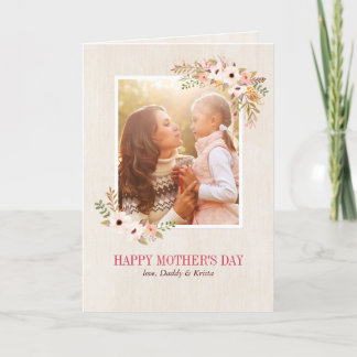 Floral Watercolor Mother's Day Card