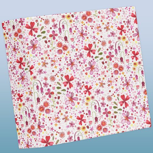 Floral Watercolor Pattern 3 Ring Binder