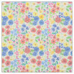 Floral watercolor pattern fabric