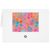 Floral watercolor pattern in pink (Back Horizontal)