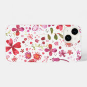 Floral Watercolor Pattern iPhone Case (Back Horizontal)