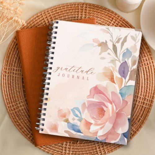 Floral Watercolor Personalized Gratitude Journal