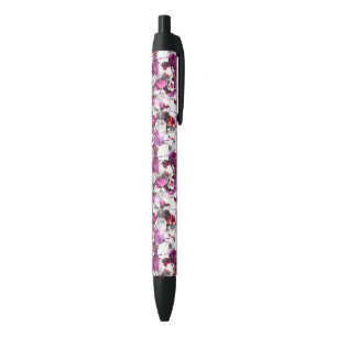 Floral Watercolor - Pink & white abstract design Pen