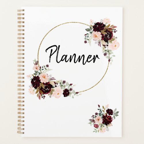Floral Watercolor Planner