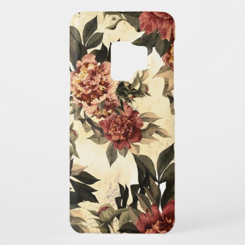 Floral Watercolor Roses Peonies Pattern Case_Mate Samsung Galaxy S9 Case