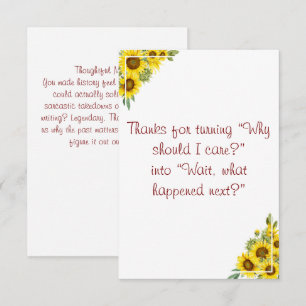 Floral watercolor teacher history appreciation  thank you card