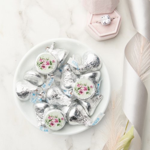 Floral Watercolor Wedding Hersheys Candy Favors
