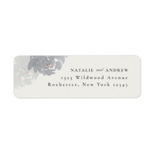 Floral Watercolor Wedding Return Address  Label