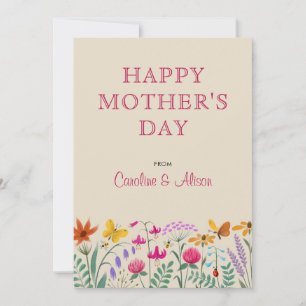 Floral Watercolor Wildflowers Happy Mother's Day