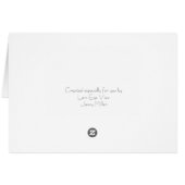 Floral Waterfall card (Back Horizontal)