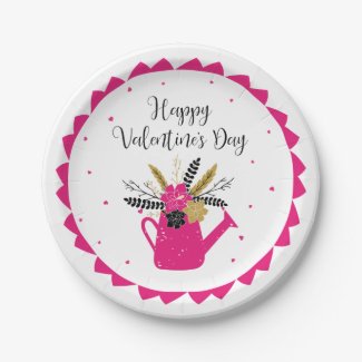 Floral Watering Can Valentine ID735