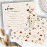 Floral Wedding Advice Card