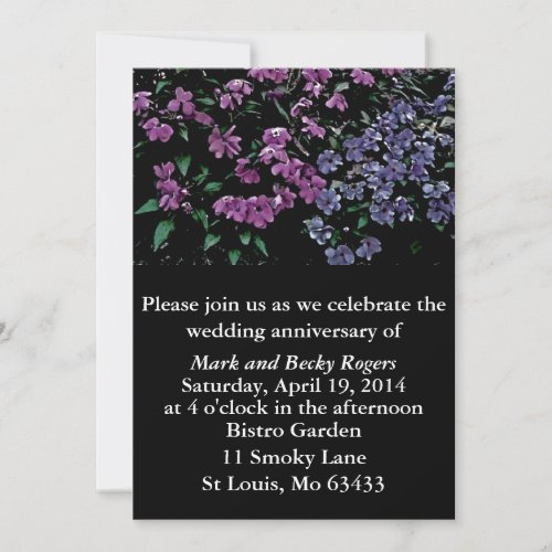 Floral Wedding Anniversary Template