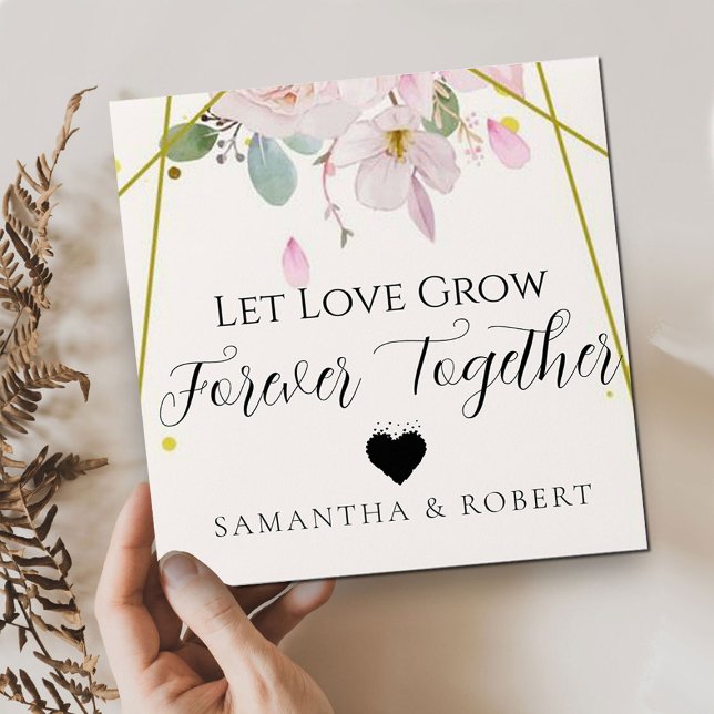 Floral Wedding Bridal Favor Seeds Envelope (Creator Uploaded)