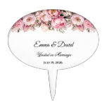 Floral Wedding Cake Topper