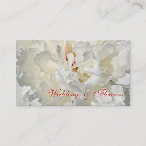 Customizable Floral wedding card business card template
