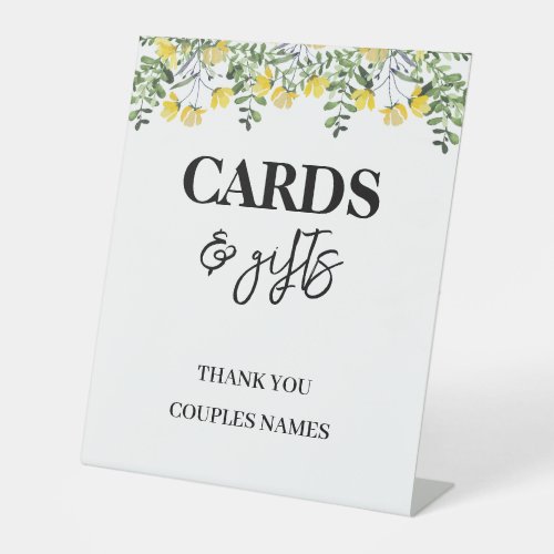 Floral Wedding Cards  Gifts Sign