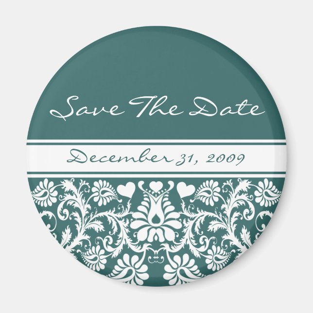 Floral Wedding Change to Any Color Magnet (Front)