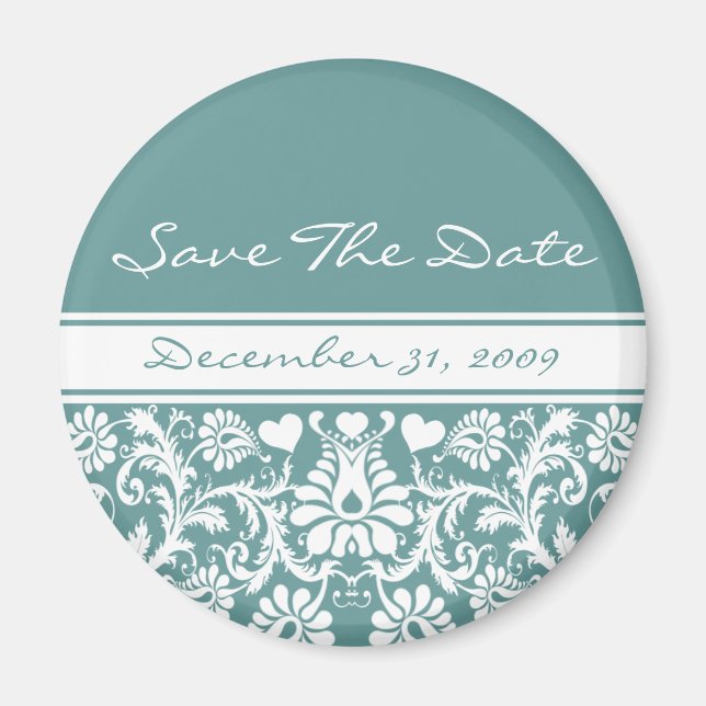 Floral Wedding Change to Any Color Magnet (Front)