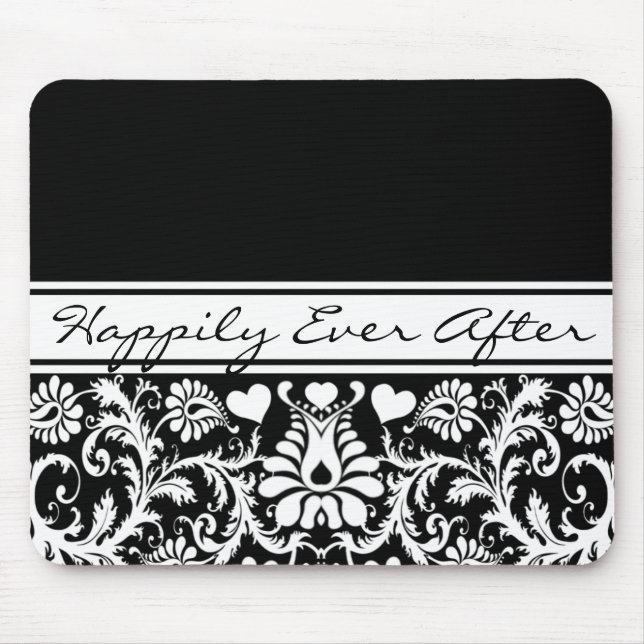 Floral Wedding Change to Any Color Mouse Pad (Front)
