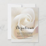 Floral Wedding Directions Insert Card at Zazzle