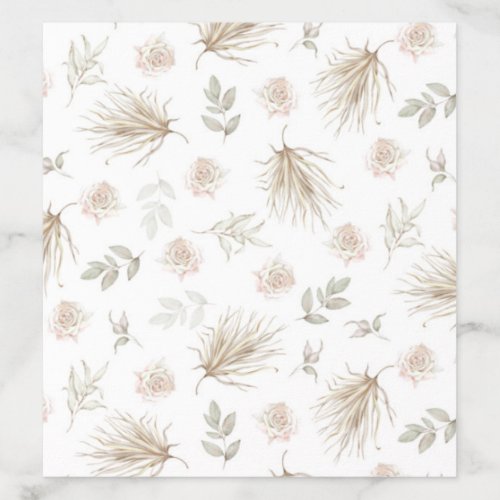 Floral Wedding Envelope Liner