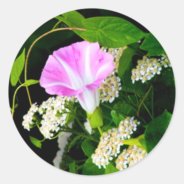 Floral Wedding Envelope Seal Sticker (Front)