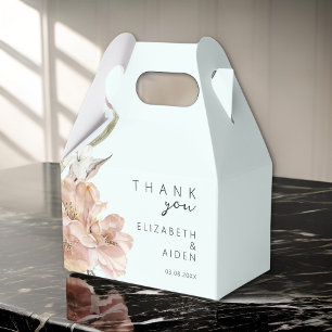 Floral Wedding  Favor Boxes