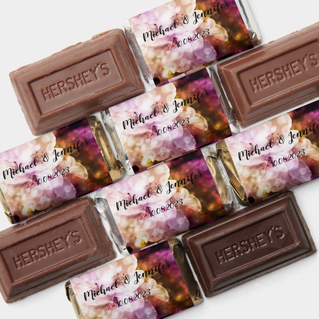 Floral Wedding favors - Hershey's Miniatures (Assorted)