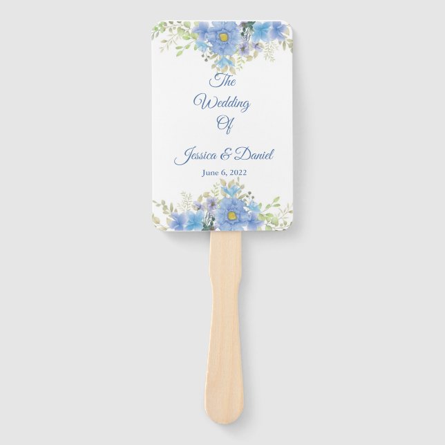Floral Wedding    Hand Fan (Front)