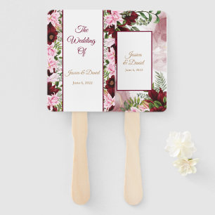 Floral Wedding Hand Fan
