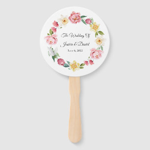 Floral Wedding     Hand Fan